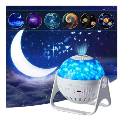 Lampara Proyector De Galaxias Planetario 7en1 Bluetooth