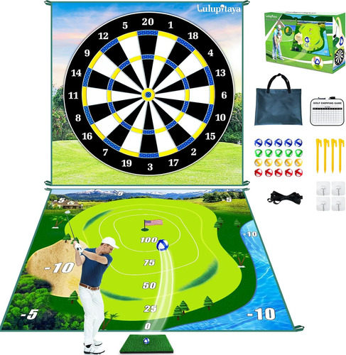 Juego De Astillado De Golf Práctica En Interiores70 X 70 Pul