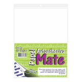 Papel Autoadhesivo Mate Carta * 10 Hojas - 2 Und