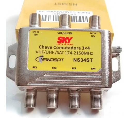 7 Chaves Comutadoras Sky 3x4 Pode Substituir Diseqc Diplexer