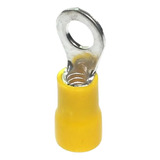 100x Terminal Olhal Isolado Amarelo 4 A 6mm M6 - 100 Peças 