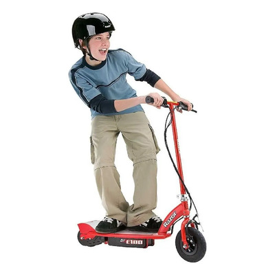 Monopatín Eléctrico Razor E100 Rojo Batería 24V Niños 8+ Velocidad 16km\u002Fh | Envío gratis
