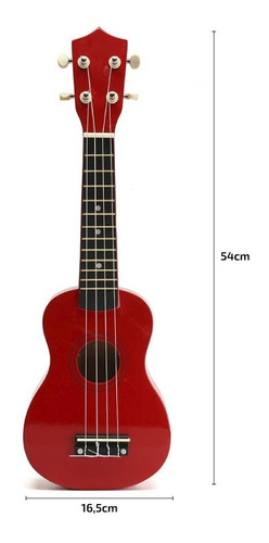 Ukelele De Madera Soprano Con Funda Manual Y Lecciones