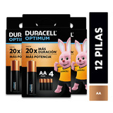 Pack 3 Blister Pila Alcalina Duracell Optimum Aax4