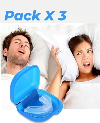 Pack X3 Placa Bucal Anti Bruxismo Anti Apnea