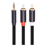 Cable Audio Auxiliar Plug Jack 3.5 Mm Macho A 2 Rca 2 M Pro