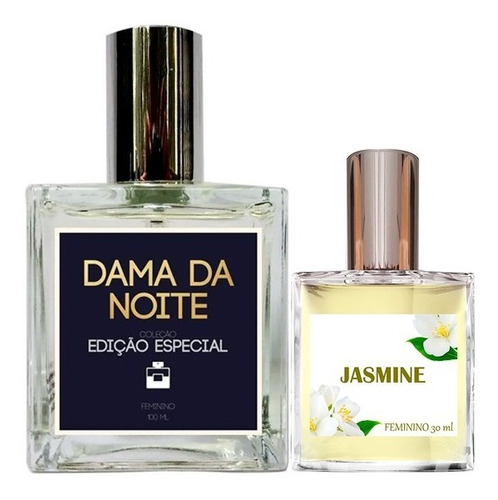Perfume Feminino Dama Da Noite 100ml + Jasmine 30ml