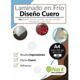 Laminado En Frío Efecto Cuero A4 Pack 20 Hojas