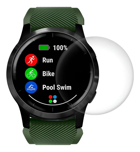 Mica De Cristal Templado Premium Para Garmin Vivoactive 4