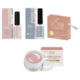 Kit Volia Primer + Desidrat + Gel Classic + Fibra De Vidro