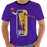 Camiseta Camisa Lc 9458 Lebron James Basquete Lakers Nba 