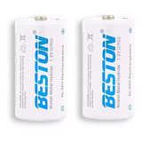 Par Baterías Pila Recargables Tipo D 4000mah 1.2v Beston R20