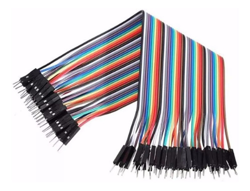 40 Cables Macho Macho 10cm Premium Dupont Arduino Itytarg