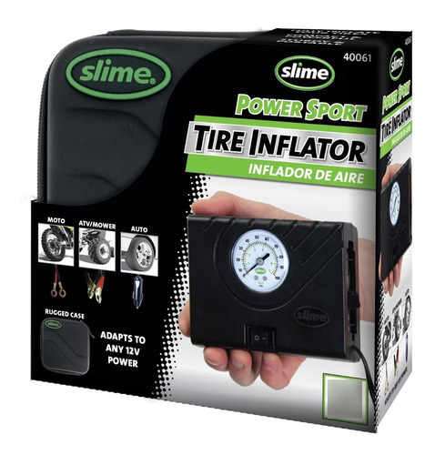 Slime Compresor De Aire + Accesorios Moto 12v / 0-100 Psi