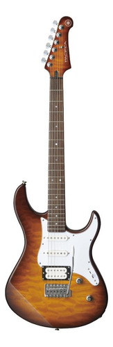 Guitarra Elétrica Yamaha Pac200 Series 212vfm De  Amieiro/bordo Tobacco Brown Sunburst Brilhante Com Diapasão De Pau-rosa