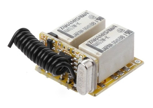 Receptor Rf Mini 433mhz 3.7-24vdc Con Relé De 2canales