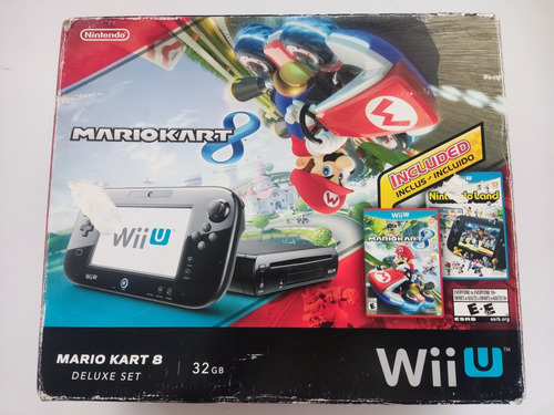 Nintendo Wii U Deluxe Set + Gamepad +caja Original+16 Juegos