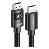 Ugreen Cable Hdmi 2.1 8k 2m 48gbps 60 120hz Para Ps5 Xbox Tv