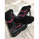 Nike Botas Para Dama 24.5 Mex Color Negras-rosa