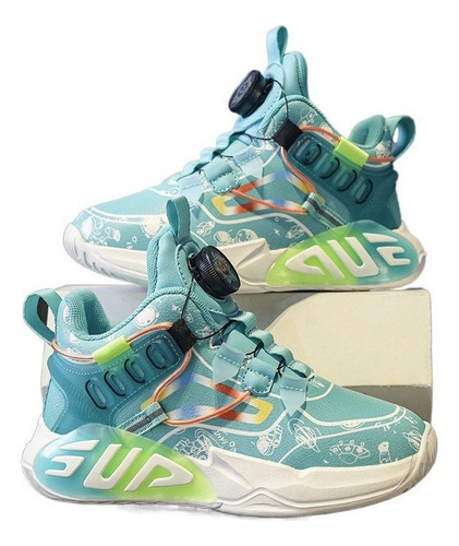 2023 Zapatillas De Baloncesto  Botón Giratorio  Niños