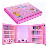 Set Kit Arte Niños Maleta Crayon Acuarela Plumon 208 Piezas