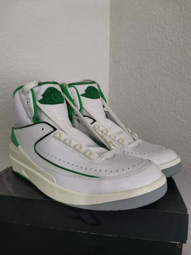 Tenis De Uso Jordan 2 White Green 28cm Excelente Estado 