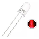 Led Rojo 5mm  Diodo Led Alto Brillo Transparente Kit X50