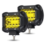 Barra Faro 20 Led 60w 7 Pulgadas 4x4 Jeep Luz Amarilla