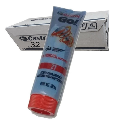 Aceite Moto 2t Castrol Go 100ml Mineral Caja X32u