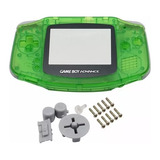 Carcasa Para Game Boy Advance Gba Color Verde Transparente