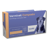 Vermífugo Vermivet Composto 600 Mg C/04 Comp. Envio Imediato