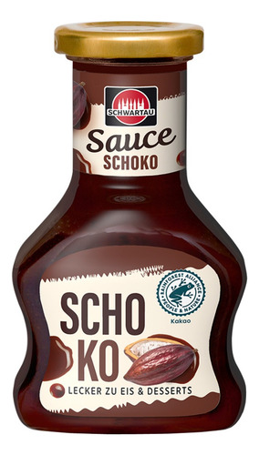 Calda Cobertura Schwartau Sauce Schoko Chocolate Vidro 125ml Calda Cobertura Schwartau Sauce Schoko Chocolate Vidro 125ml