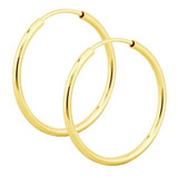 Brinco Argola Em Ouro 18k Feminino 2.1 Grama 4,5 Cm + Brinde