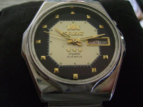 Reloj Orient Automatic Made In Japan Dial Beige-marron