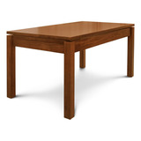 Mesa Euro Extensible De Madera 180x85 Hasta 290x85 Tapa Caoba