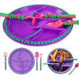 Juego De Cubiertos Y Platos Creativos Para Niños De 4 Piezas