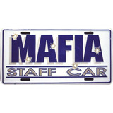 Placa De Metal Para Auto De La Mafia 6 X 12