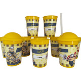 40 Vasos Personalizados C/ Sorbetes Milkshake.todo Forrado!