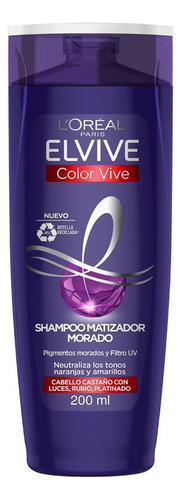 Shampoo Morado Matizador Elvive Purple Color Vive - 200ml