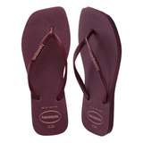 Chinelo Havaianas Slim Square Logo Pop Up Original