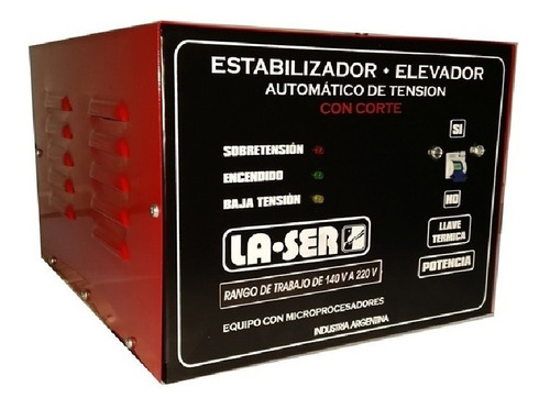 Elevador De Tensión Automático 12 Kva Rango 140v-220v Laser