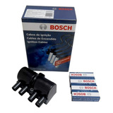 Kit Cables Y Bujias Bosch + Bobina Delphi Corsa 1.6 8v