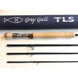 Caña De Mosca Grey Gull Tls #8 - 9ft. - 4 Tramos - Dorados