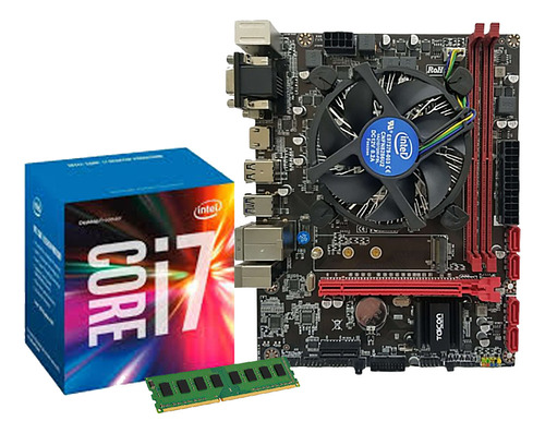 Kit Gamer I7 7700t  7ª Geração + Placa B250 + 16gb Ddr4 