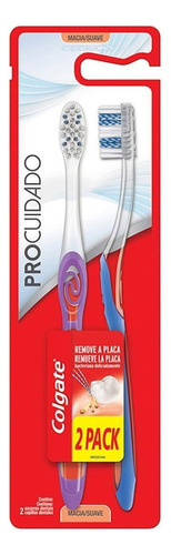 Escova Dental Macia Colgate Pro Cuidado 2 Unidades