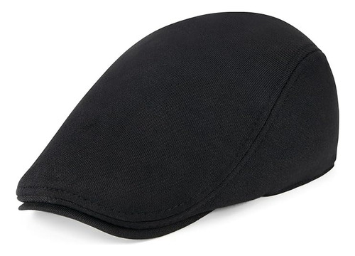 Gorro Boinas Hombre Negra Plano Tradicional 