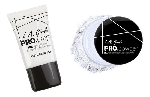 Dúo Primer Facial Y Polvo Fijador La Girl Original