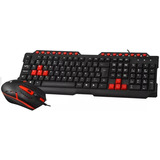 Kit Teclado + Mouse Usb Gaming Gk-20bk C3 Tech