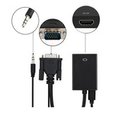 Convertidor Vga Hdmi + Cable Audio 