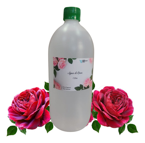 Agua De Rosas Orgánica Natural 1 Litro